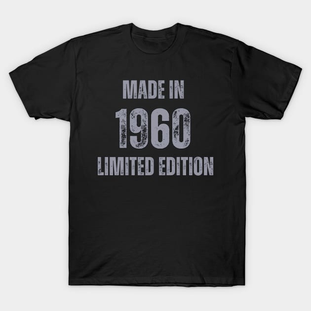 Vintage Made in 1960, Limited Edition  , Gift for Mom Dad Birthday T-Shirt by Mary_Momerwids